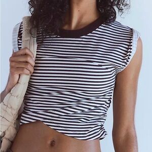 NWT Hot Shot Logo Crossover Crop Top from Free People Movement S